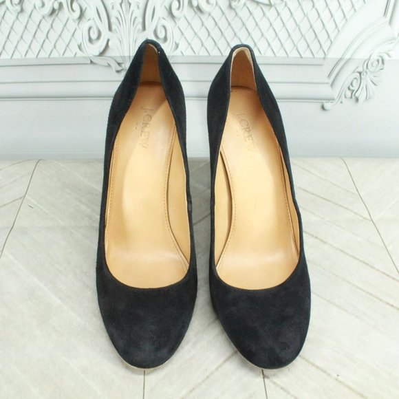 J Crew Black Suede Slip On Comfort Casual Pump Shoes Size 9 - Picture 5 of 9